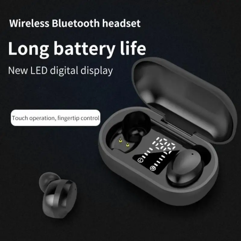 Wireless Bluetooth 5.0 Earphones Mini Tws Earbuds Earphones F12 Noise Reduction Tap Led Display For Huawei Xiaomi Samsung