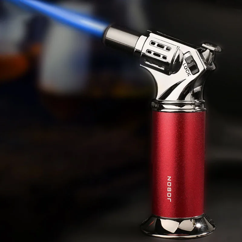 

Torch Straight Into Windproof lighter Creative Desktop Inflatable High Temperature Spray Gun Cigar Igniterno gas