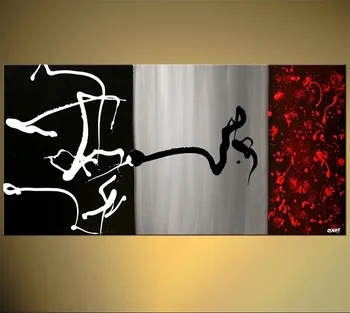 

Hand Paint Acrylic Painting On Canvas Black Gray Red Beautiful Abstract Art Big Canvas Oil Painting Canvas Handmade