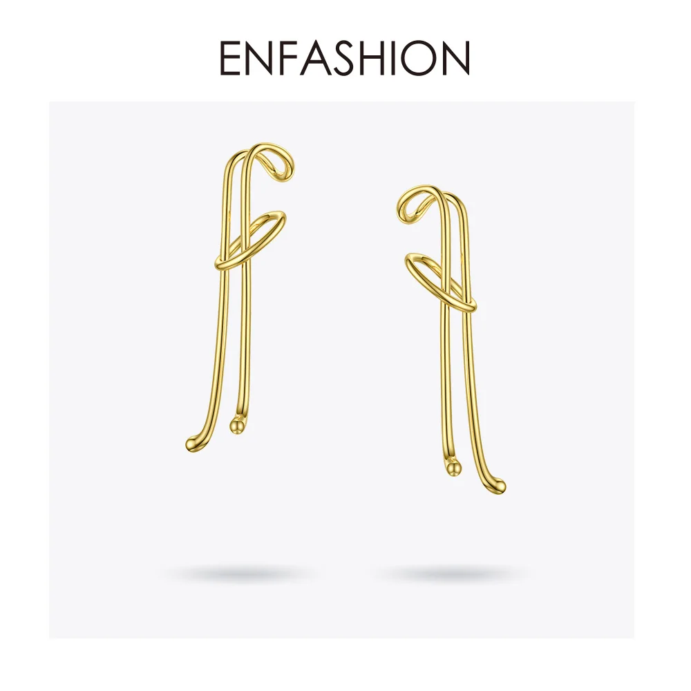 ENFASHION-Loose-Knot-Ear-Cuff-Clip-On-Earrings-For-Women-Gold-Color-Lady-Big-Earings-Without (1)