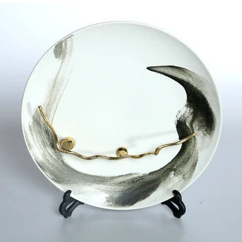 

Chinese Ceramic Swing Plate Reative Animal Living Room Bedroom Decoration Ornament Creative Art Decoration Accessories FF80O