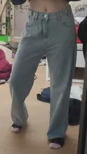 Vaqueros de cintura alta para mujer, Pantalones rectos de pierna ancha a la moda, holgados, cómodos, informales, ropa de mezclilla, pantalones bombachos