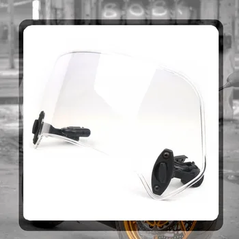 

Universal Motorcycle Scooter Adjustable Clip On Windscreen Windshield Extension Spoiler Wind Deflector Adjustable Lockable