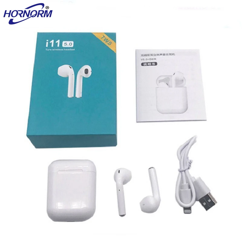 

TWS i11 Stereo 5.0 Bluetooth Earphones Wireless Headphones for IPhone Android PK i7s i9s i10 Touch Control Headset Auriculares