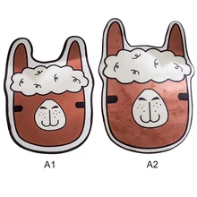 Мультяшный Стиль Коврик для ванной рисунок альпака ковер нескользящий мягкий коврик для ванной коврик для украшения гостиной