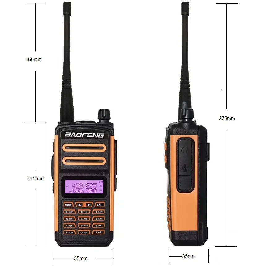 Рация Baofeng X3 plus 2020 2 шт. 10 Вт трехдиапазонный 220 260 МГц Любительский радиосканер УКВ