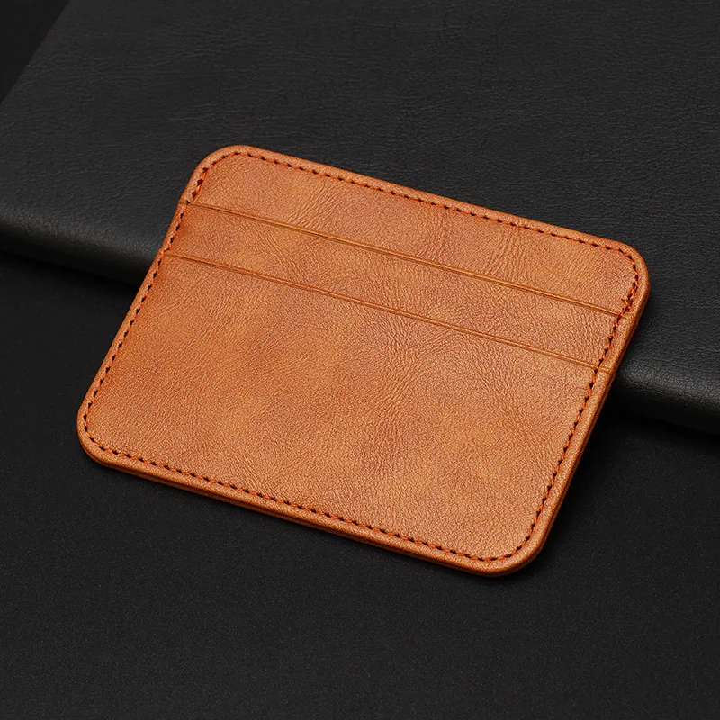 Sleek RFID Blocking PU Leather Wallet – Compact Cardholder & Travel Companion