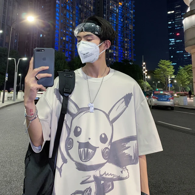 ファッションオルtシャツ男性服ストリートヒップホップトップスポケモンピカチュウ特大tシャツ男性韓国スタイルのカップルの服 Aliexpress メンズ服 ファッションオルtシャツ男性服ストリートヒップホップトップスポケモンピカチュウ特大tシャツ男性韓国スタイルのカップルの服 Aliexpress メンズ服