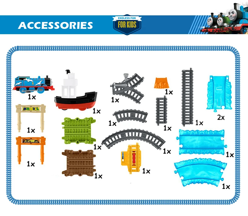 Томас и Друзья лодка и морской игровой набор поезд трек строительство железной дороги электрическая серия смешная детская игрушка подарок на день рождения ребенка
