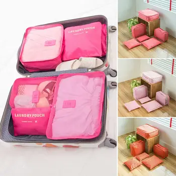 

Junejour 6pcs Travel storage bag luggage clothing finishing storage bag