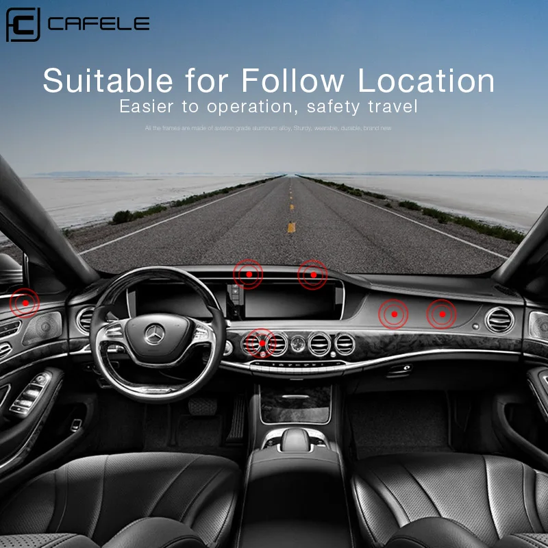 Cafele Car Phone Holder For Phone In Car Magnetic Car Phone Stand Support GPS For Cell Phone Car Universal Air Vent Holder Mount