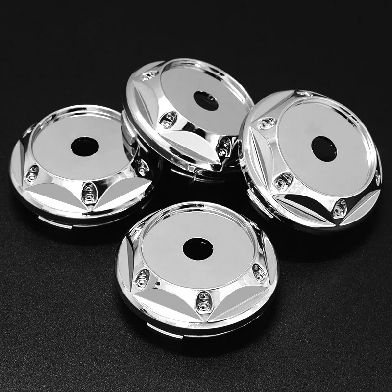 4 шт 68 мм хром авто Колпаки Ступицы Колеса автомобильный обод Крышка ...