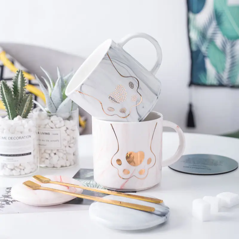 Mug Lovers Cup Ceramic Home Cute Water Cup Coffee Mug Mug with Lid Spoon Teacup Cups and Mugs Coffee Cup Cups and Mugs Mug