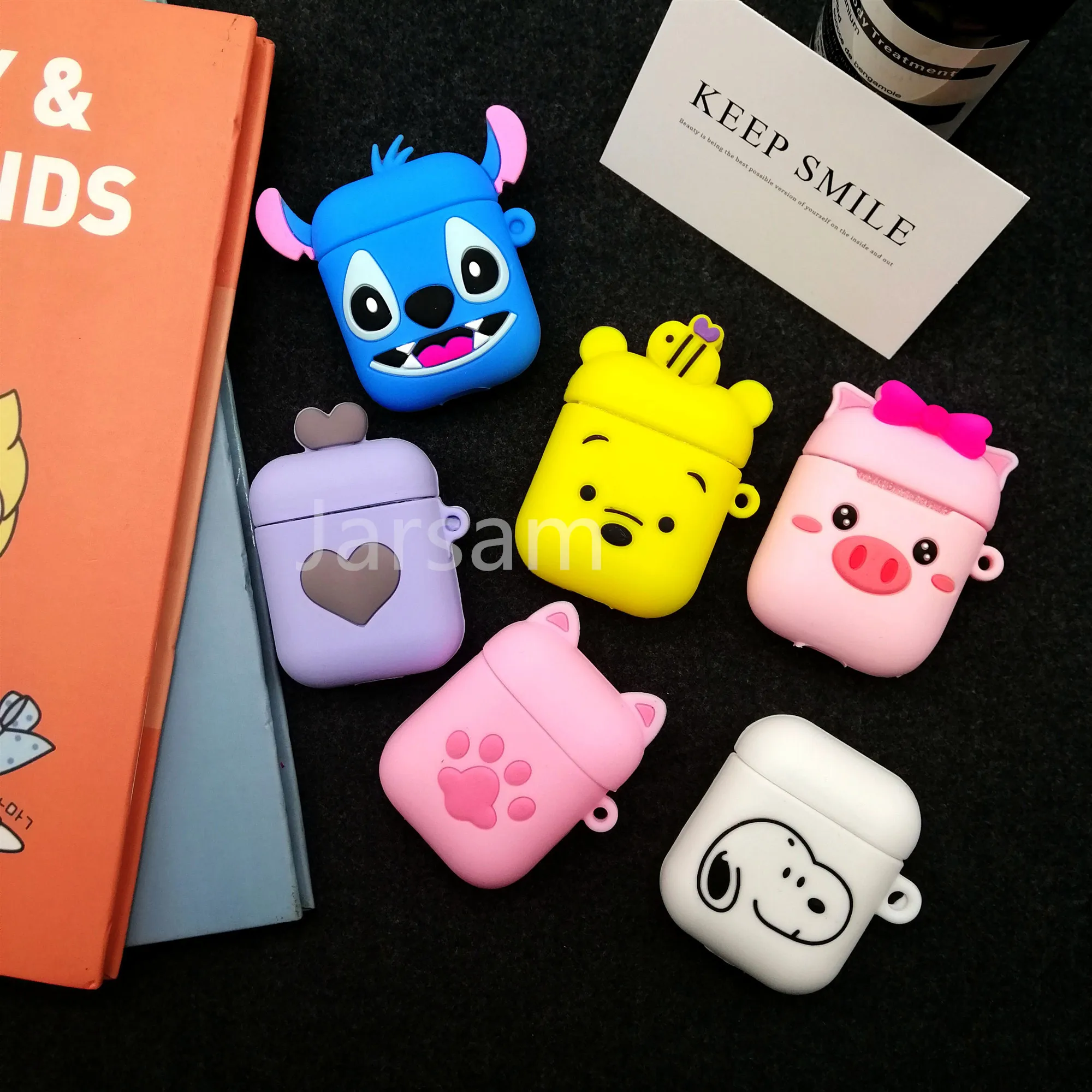 Для AirPods чехол 3D милый кот для разделывания свиньи, утки Kawaii аниме мультфильм наушники чехол для AirPods Мягкий защитный чехол
