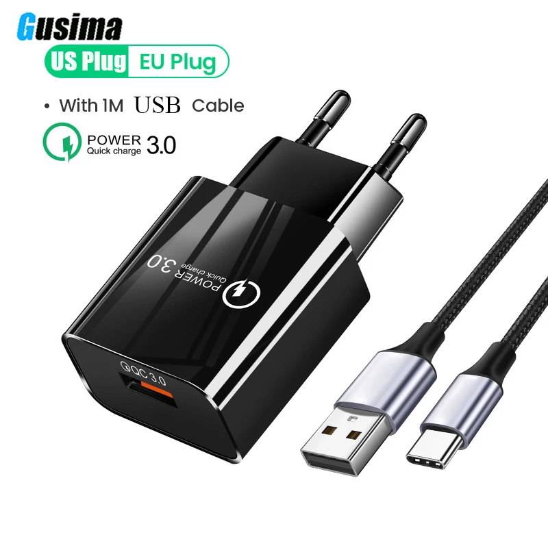 LZ 706 Быстрая зарядка 3 0 QC 18 Вт USB зарядное устройство QC3.0 быстрое настенное для samsung