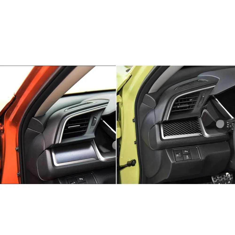 Декоративная панель для приборной панели из углеродного волокна для Honda Civic 10th