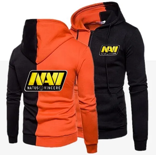 Повседневная Мужская модная новая Лоскутная Толстовка с капюшоном DOTA 2 Natus Vincere NAVI, Мужская облегающая спортивная одежда s Moletom Masculino