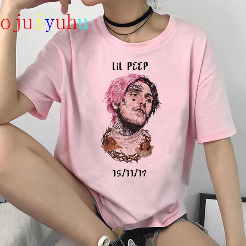 Хип хоп Lil Peep Harajuku футболки для мужчин Cry Baby модная футболка 90s Graphic Hell мальчиков Rip