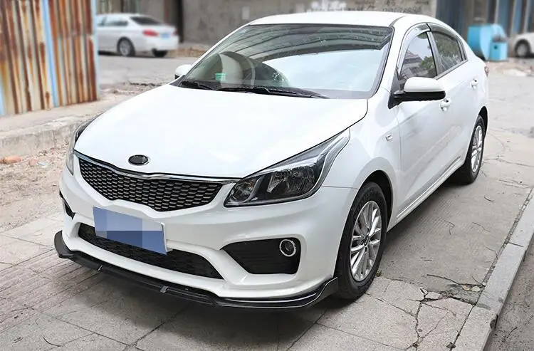 Для KIA K2 RIO Body kit спойлер 2016 2018 ABS задний передний бампер диффузор защитные