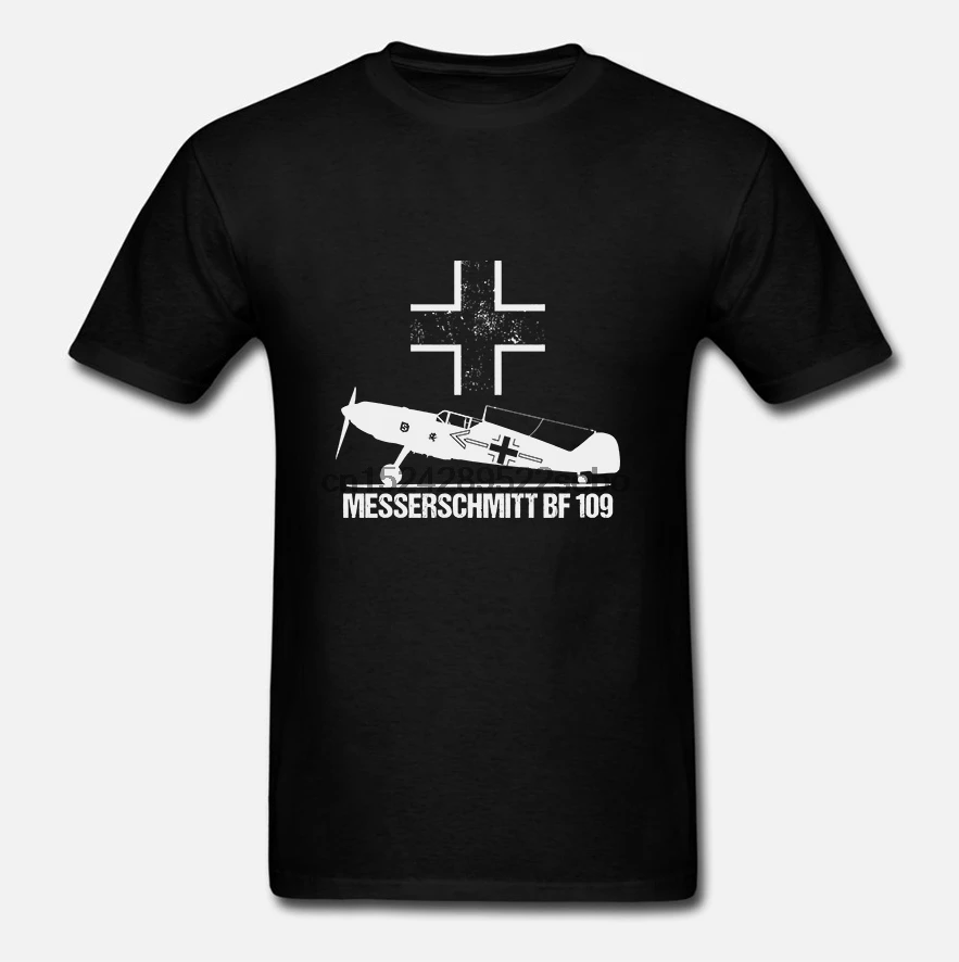 Мужская футболка Messerschmitt BF 109 ME Warbird немецкий люфтвафф WW2 Футболка женская мужская