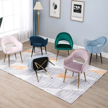 

Modern Dining Chair Chairs Leisure Chair Armchair Cloth Art customized Living Room Furniture Decoration armchair sofa