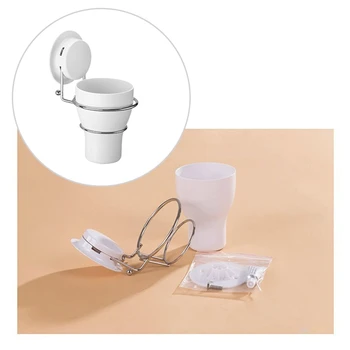 

Suction Cup Toothbrush Holder- Strong Suction Wall Hanging Mounted- Bathroom Organizer Shower Holder for Kids and Adults Electri