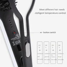 Маленькая фанера девушка Liu Haidian кудрявые волосы артефакт ленивый двойного назначения прямые волосы прямые бар клип воды рябь гребень керамический волос