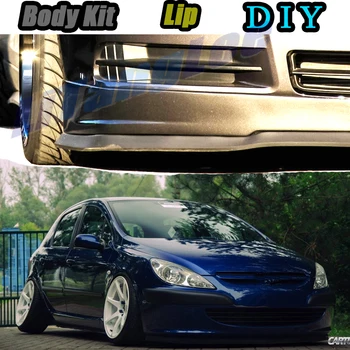 

Car Bumper Lip Front Spoiler Skirt Deflector For Peugeot 208 307 306 308 301 Tune Car Modified Body Kit VIP Hella Flush Lips