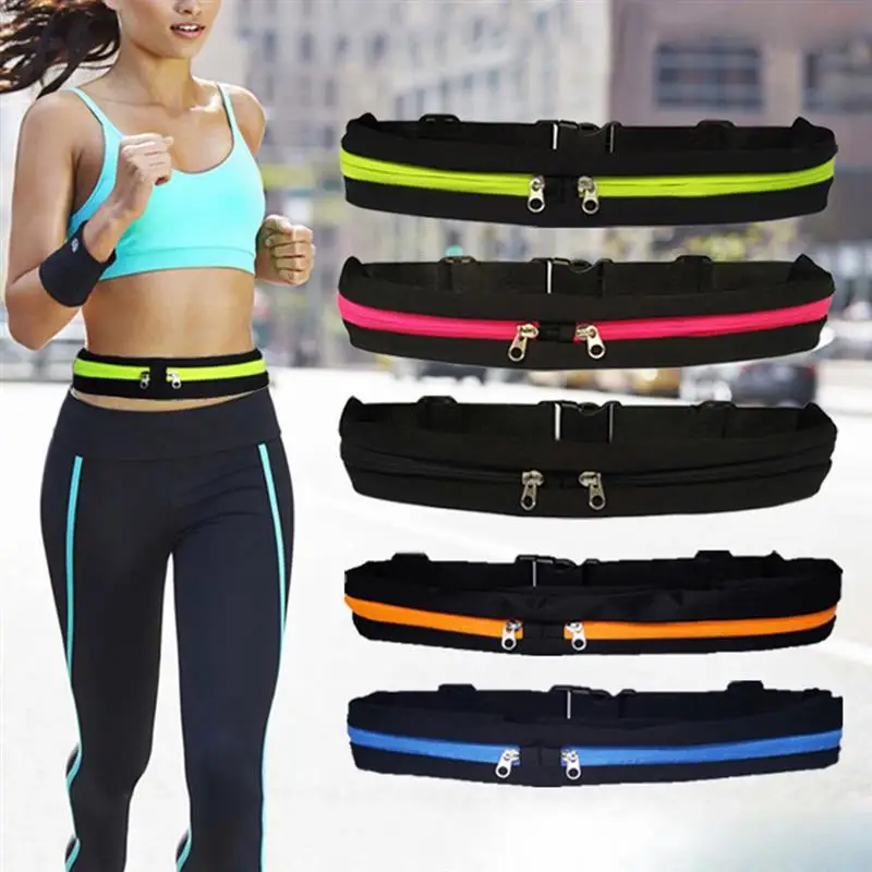 

Bageek 5PCS Waist Pack Waterproof Multifunctional Ultra-Thin Waist Pack Running Belt Slim Running Fanny Pack For Outdoor