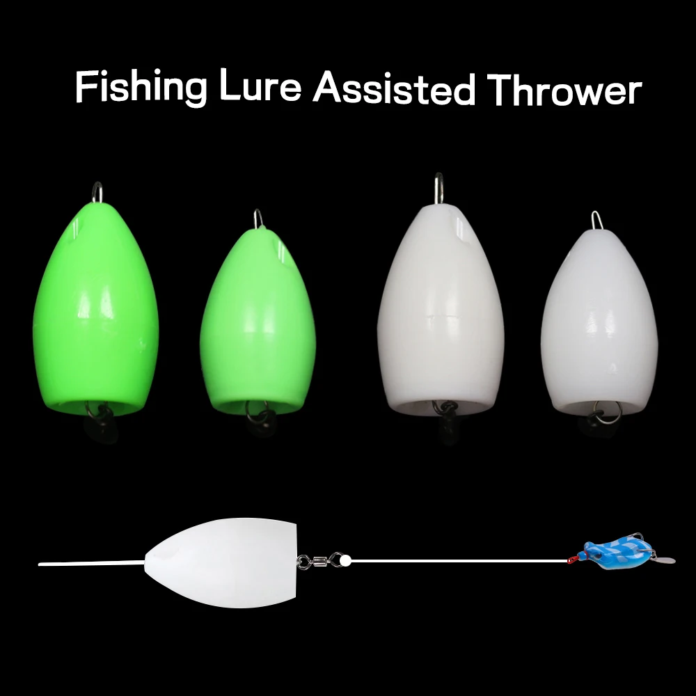 Description Picture 2 of itemElllv 3PCS Assisted Thrower Floating & Sinking Long Shot Device for Fishing Lure Texas Rig Sequins Counterweight Accessories