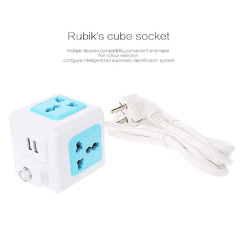 

Smart Home Cube EU / US / UK Plug 4 Outer Extension Adapter Universal Socket