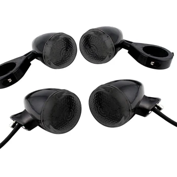 

Motorcycle Turn Signal Indicator LED Light 41MM Fork Tube Tail Flashers for Sportster 1200 883 Touring Electra Glide