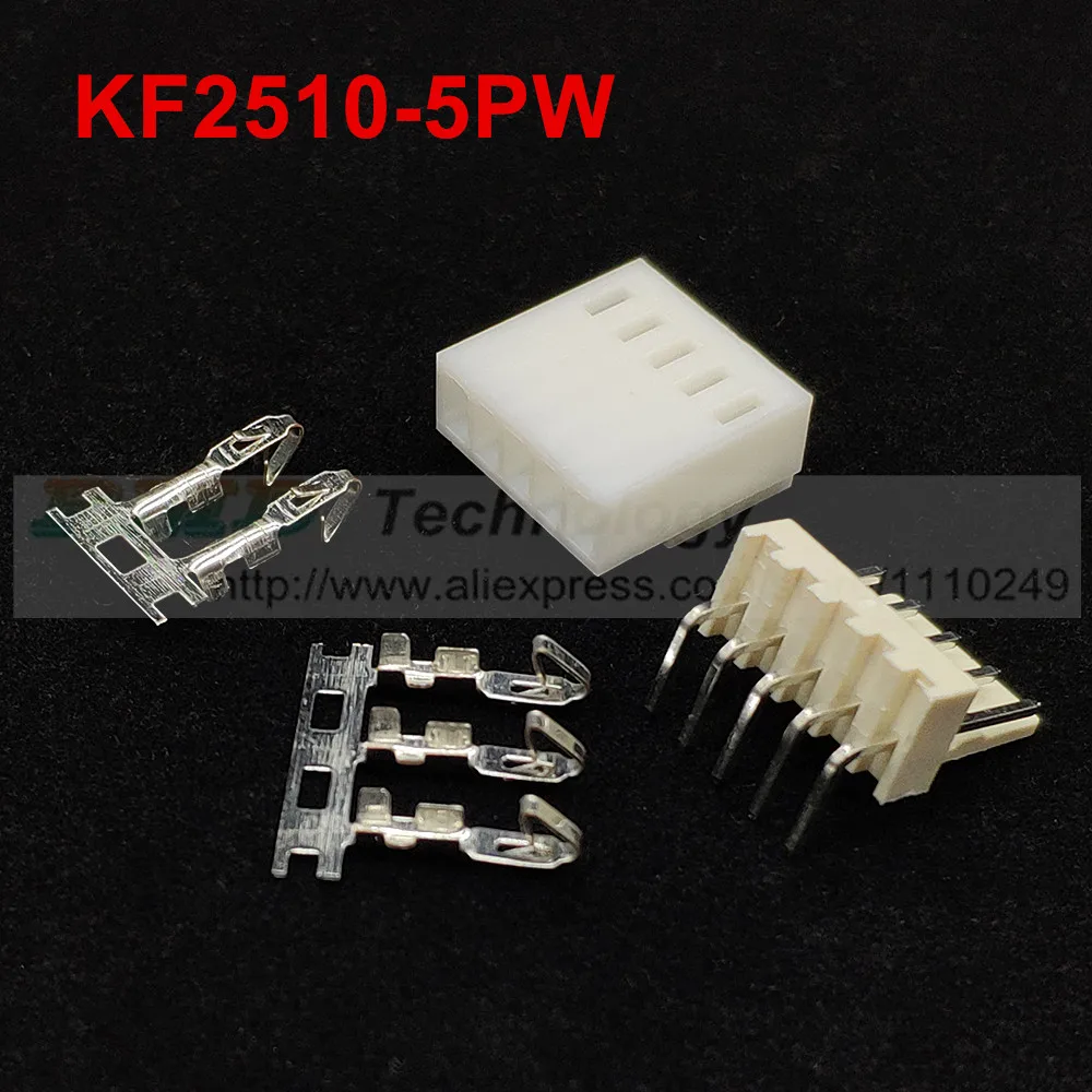 50 компл./лот KF2510 KF2510-5W 2 54 мм Шаг клеммы корпус контактный коннектор адаптер |