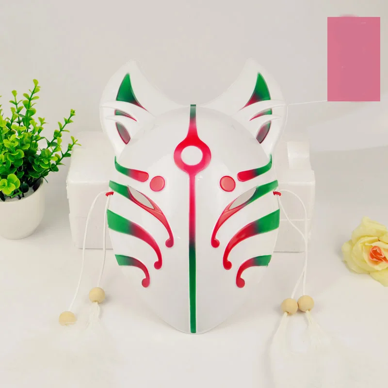 

PVC Halloween Masquerade Masks Fox Fairy Cat Mask Anime Party Carnival Mask Mascaras Cosplay Animal Full Face Mask Masker