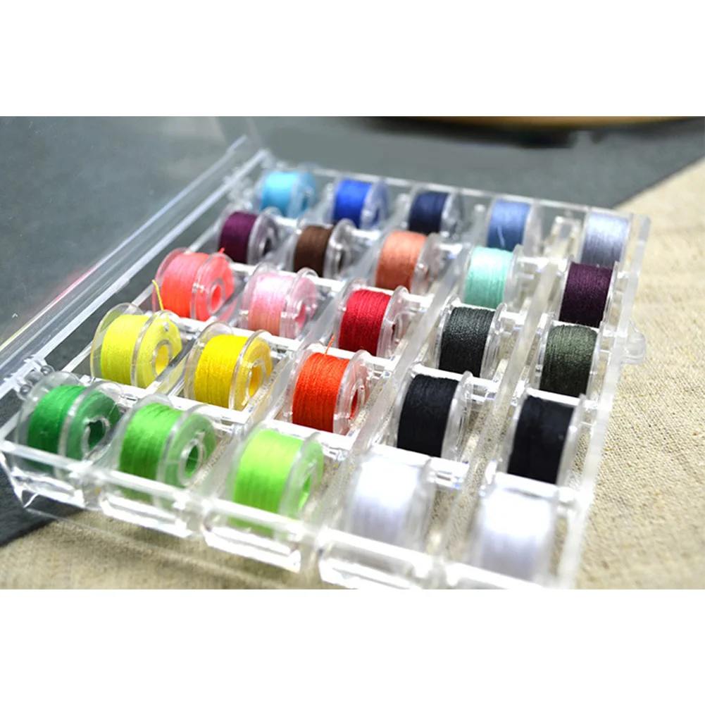 36 50 Bobbins Measuring Tape Professional DIY Craft Assorted Color Sewing Thread Set Scissor Lint Free Box Packed For Brother