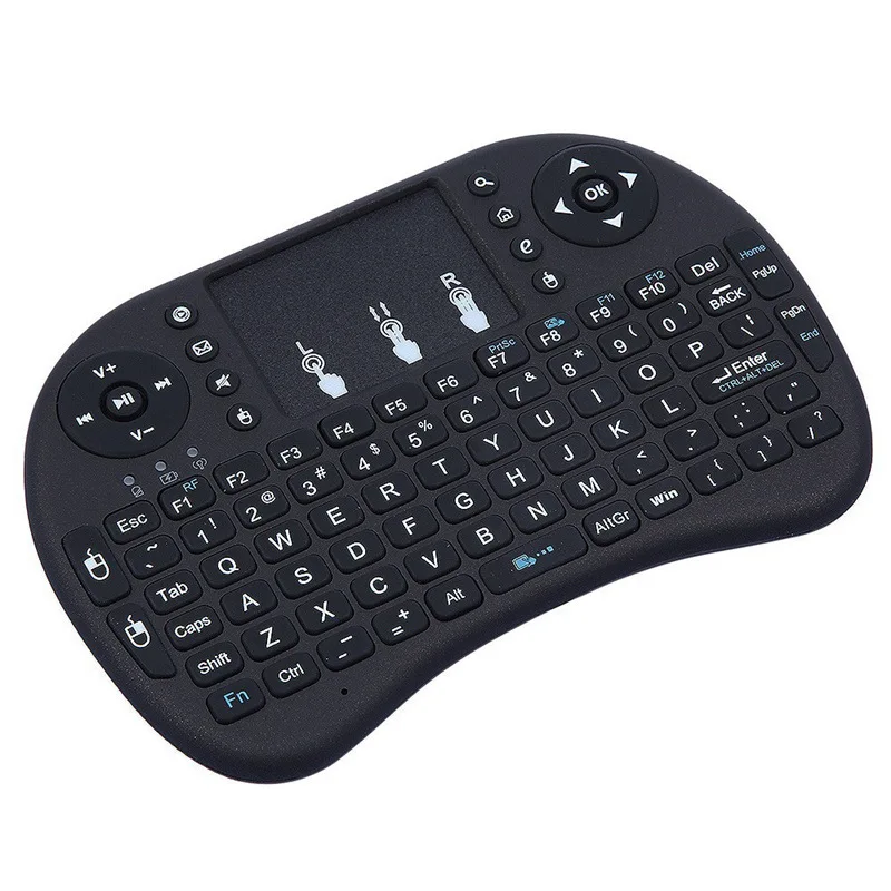 I8 Мини Беспроводная клавиатура Flymouse 2,4G мультимедийная сенсорная клавиатура с сенсорным управлением сухая электрическая версия