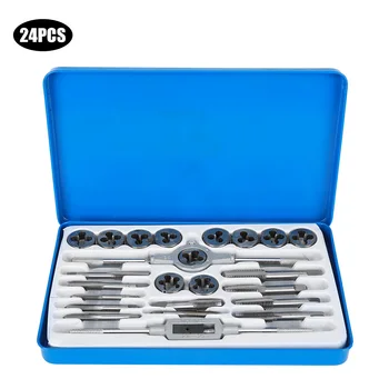 

24Pcs Thread Tap Set Threading Tool M5 M8 M10 M12 High Quality Tap And Die Set Thread Tap
