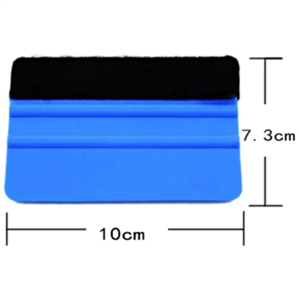 Blue Felt Squeegee Vinyl Film Tool Scraper Car Tinting Window Glass Wash Auto Accessories
