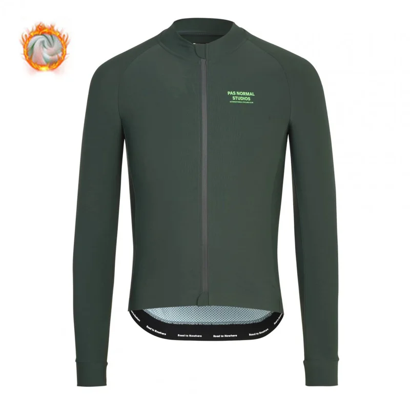 Зимняя шерстяная куртка для велоспорта с длинными рукавами, очень теплая Геотермальная жилетка, большой размер, тонкая, удобная куртка - Цвет: cycling jersey  4