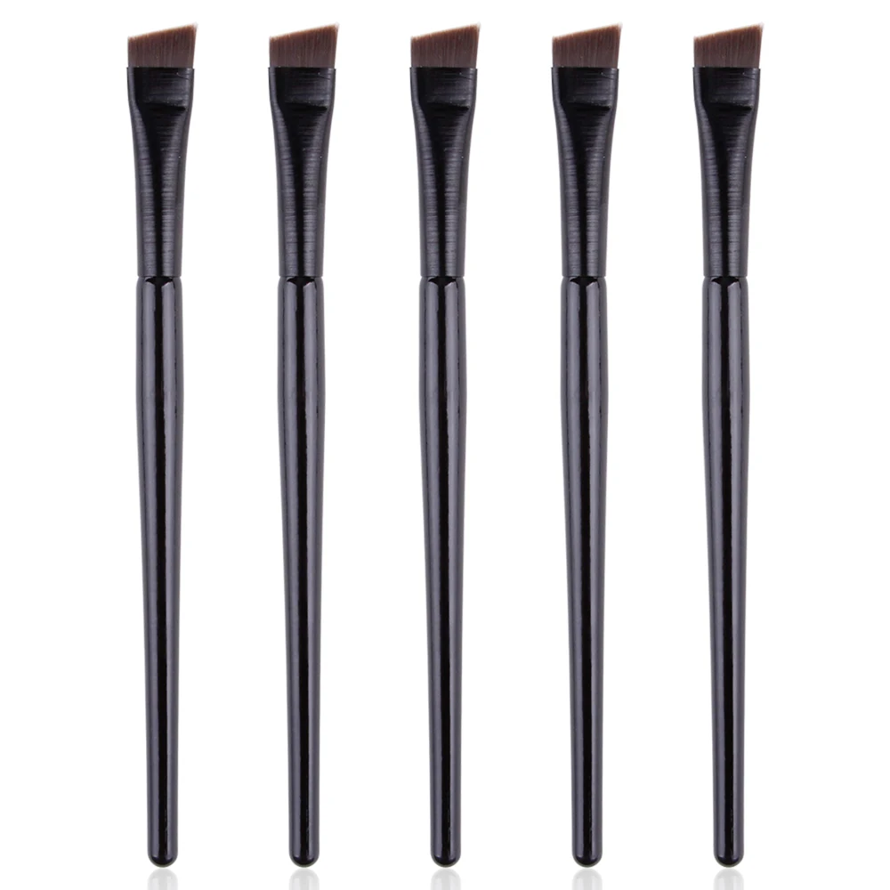 20 Stück Abgewinkelte Make-up-Pinsel – Ultradünn Für Präzisen Eyeliner & Augenbrauen