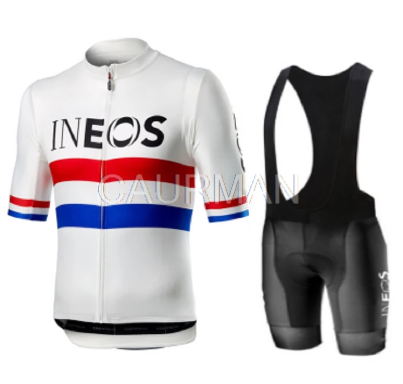 

INEOS Pro Team 2019 Cycling Jerseys Men Summer Short Sleeve Tops Set Breathable bicycle Clothing bib shorts Sport Clothes Kit NW