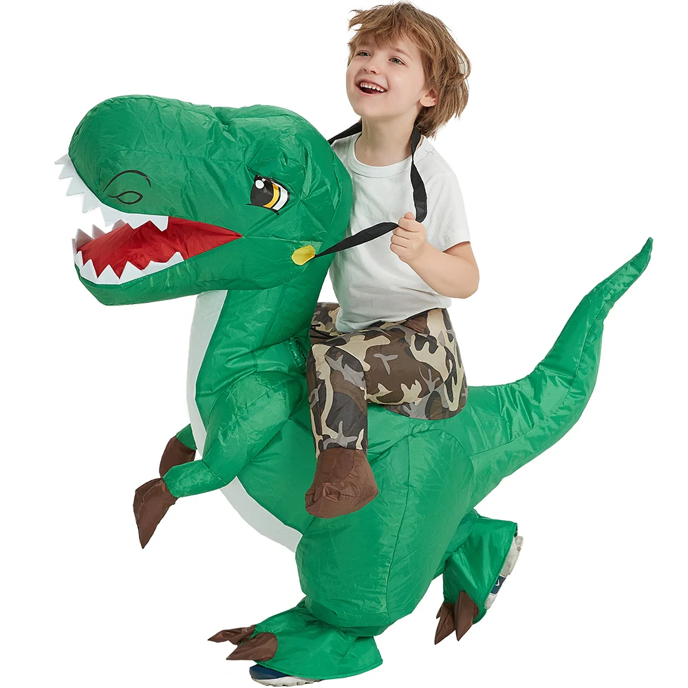 Kids Inflatable Costume Halloween Dinosaur Costumes T REX Fancy Dress Mascot Animal Cosplay Costume Blow Up For Anime Cartoon Kids Inflatable Costume Halloween Dinosaur Costumes T REX Fancy Dress Mascot Animal Cosplay Costume Blow Up For Anime Cartoon