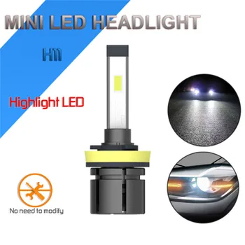 

CARCTR LED Car Headlight Bulbs H11 Led H7 Lamps H4 CSP Chips 40W 4500LM 6000K Anti-EMC Super Bright Mini Fog Light Car Lights