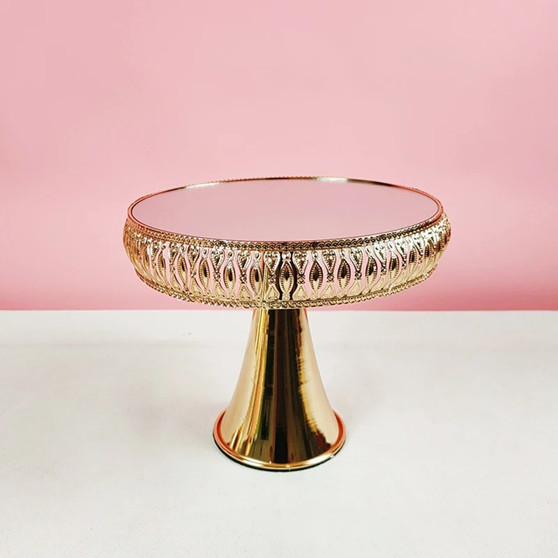 Cake Stand Set gold Crystal Metal Cupcake decorations Dessert Pedestal Party Display cake tray