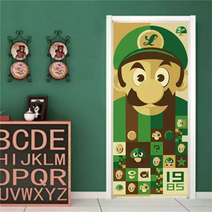 Ретро Европейский дизайн, наклейка на дверь, обои на дверь, ПВХ большой настенный плакат для гостиной, коридора, съемная Фреска - Цвет: S004