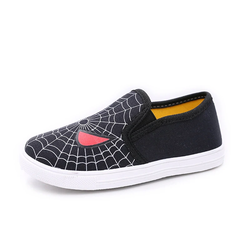 Special Soft Boys Shoes Spiderman Sneakers Running Sports Shoes Kids Casual Flats Children Loafers Superman Batman Creative - Цвет: black 01