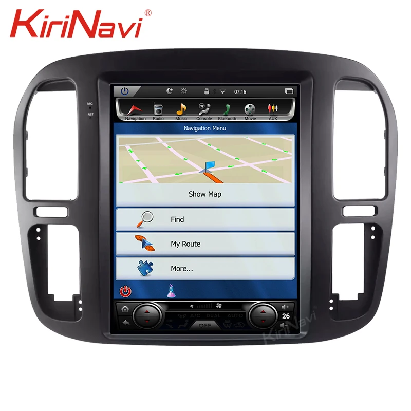 KiriNavi 12," вертикальный экран Tesla стиль автомобиля радио Android 8,1 для TOYOTA LAND CRUISER 100 автомобильный Dvd мультимедийные плееры gps wifi