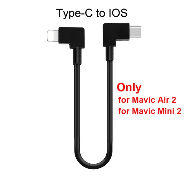 USB Tipo C Cable de control remoto Cable de Datos para Teléfono DJI Mavic Pro Universal