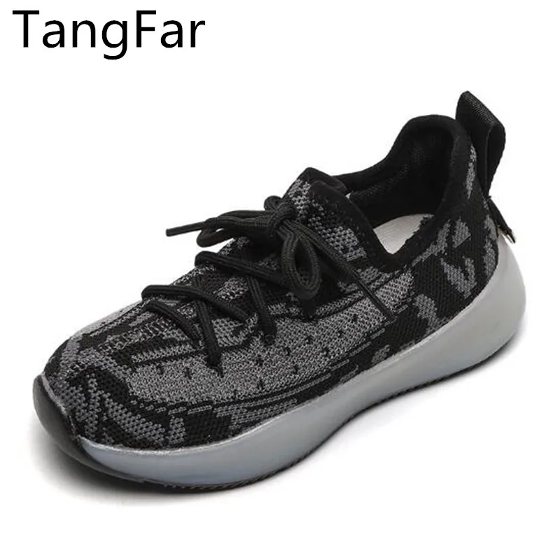 

Children Mesh Causal Sneakers Breathable Fashion Boy Girl Sports Shoes Black Slip-on Kids Running Shoe Free Shipping