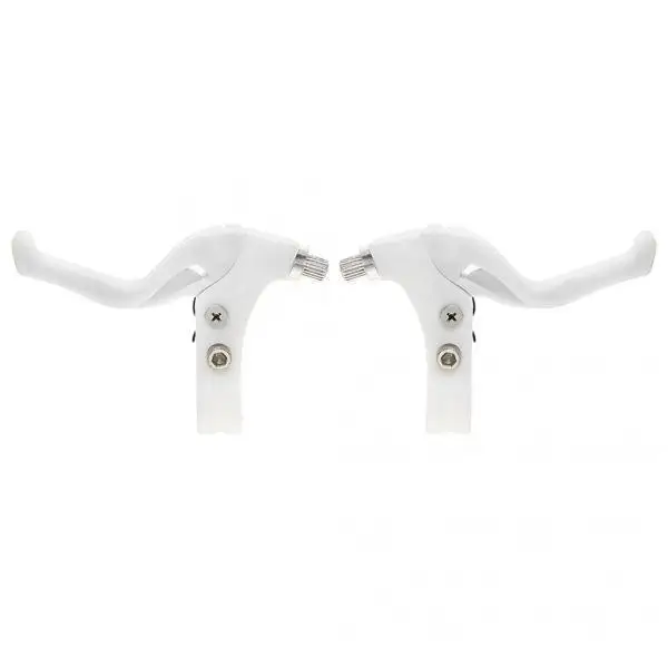 Children Kids Universal Lightweight Twin Bicycle Bike Brake Levers Set White Children Kids Universal Lightweight Twin Bicycle Bike Brake Levers Set White
